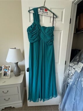 Dessy Collection | Dresses | Dessy Group One Shoulder Bridesmaids Dress In  Mist | Poshmark